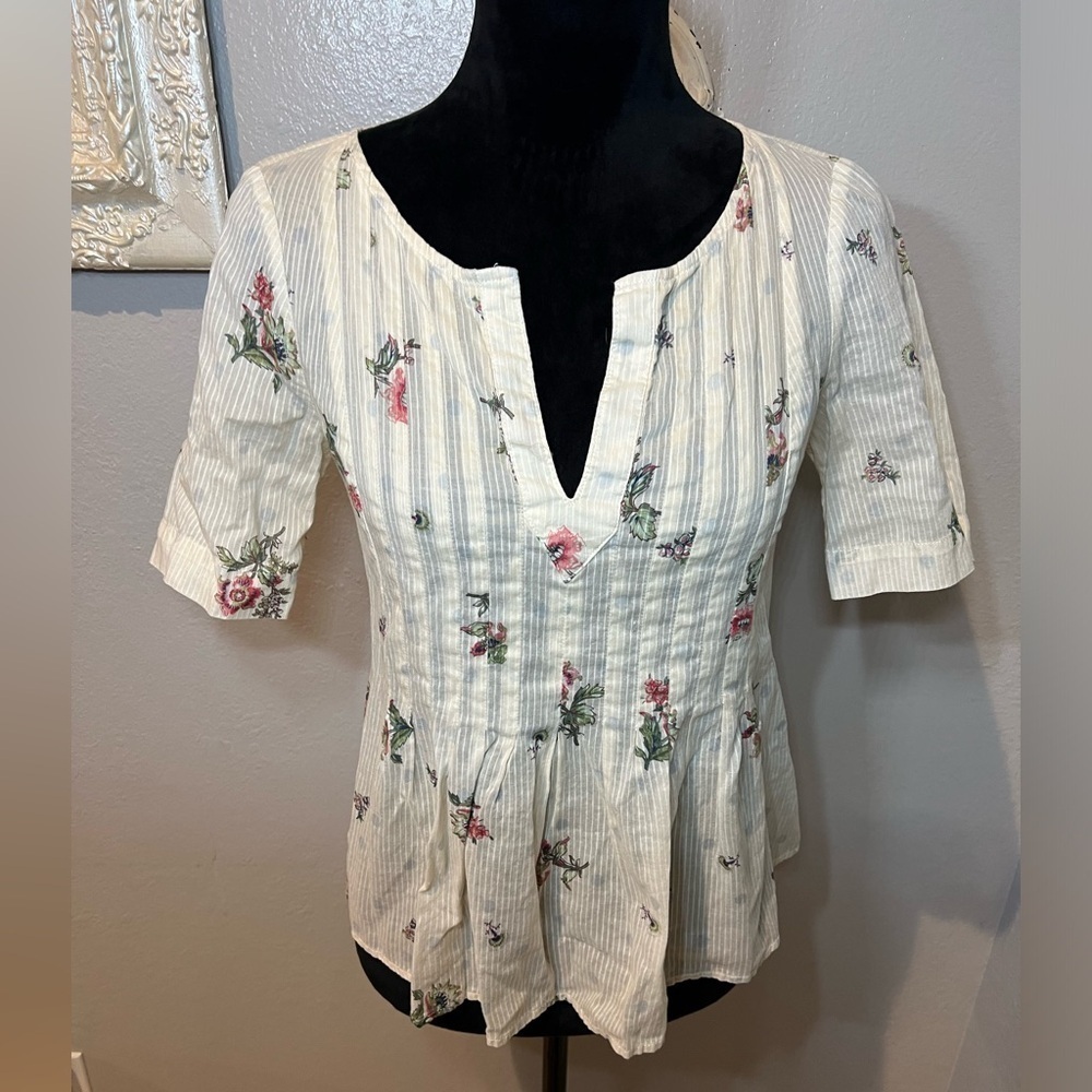 Maeve Floral Print Women's Top - Picture 2 of 13